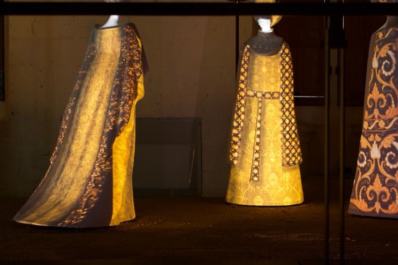 Illuminated Robes in Museum Display