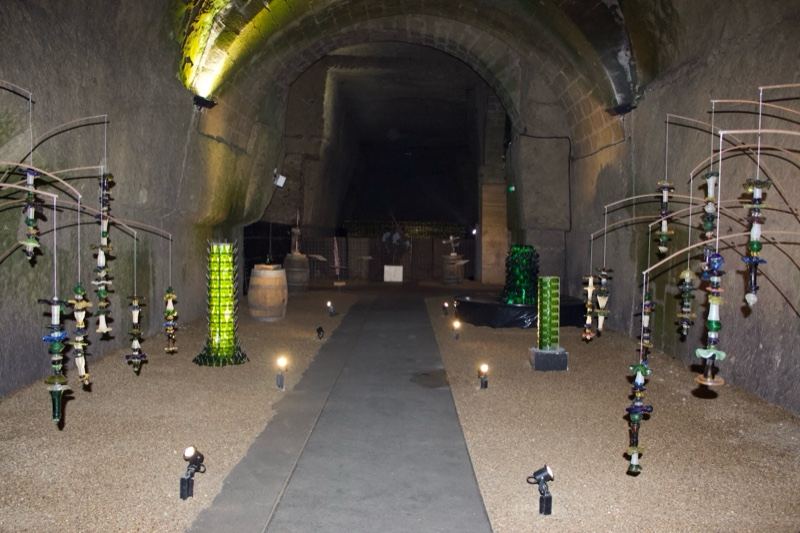 Underground tunnel art installation