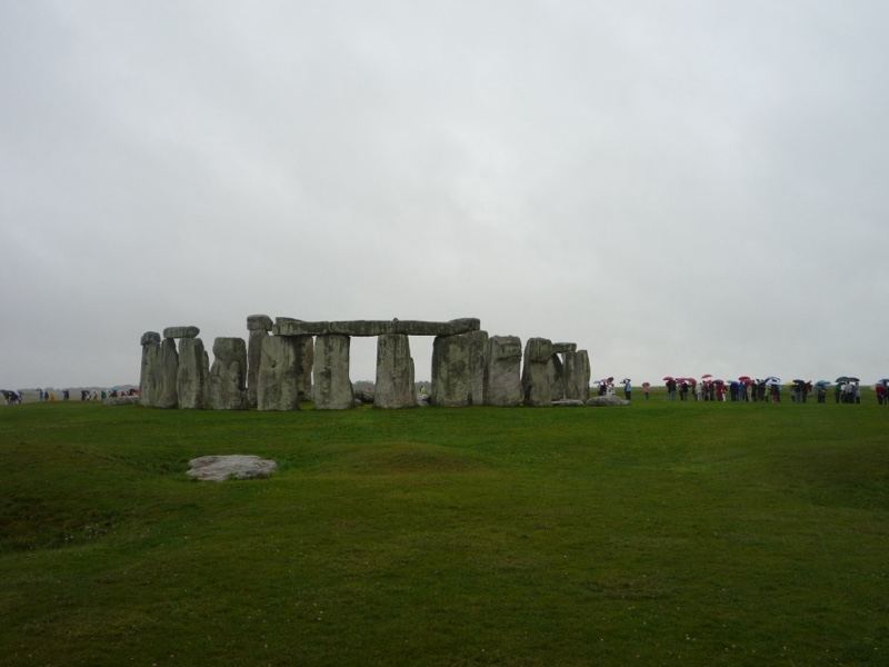 Stonehenge Megalithic Monument Overcast Day