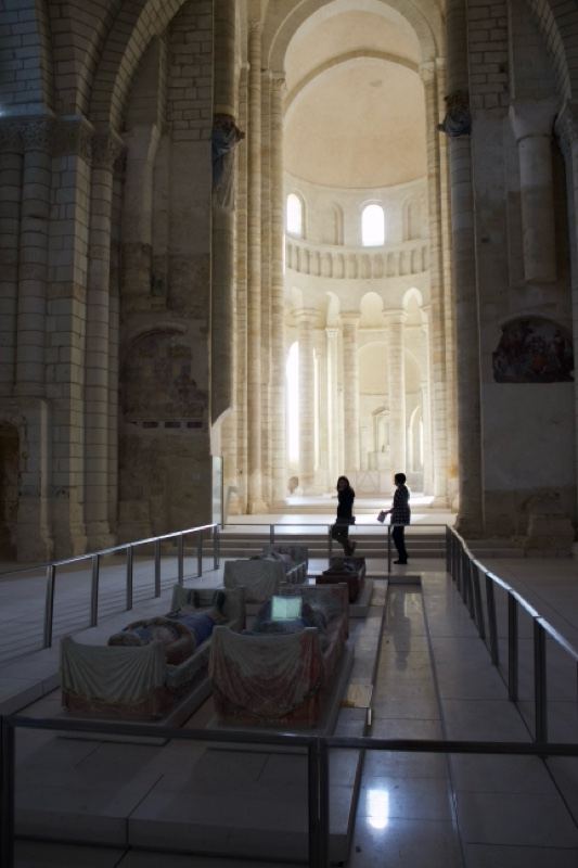Gothic Cathedral Nave Interior View