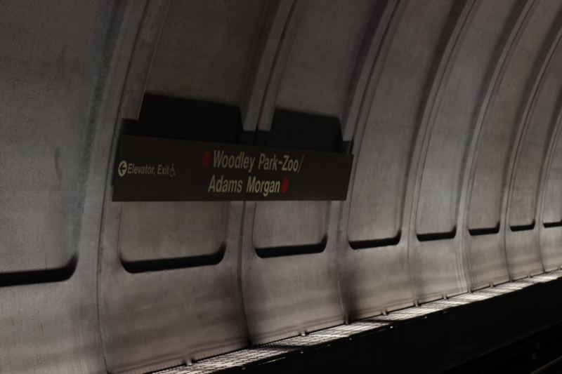 Woodley Park Metro Station Sign