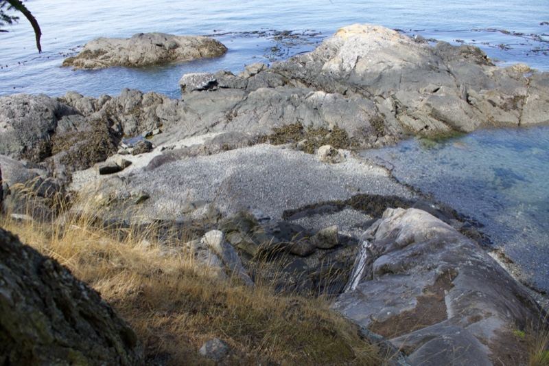 Rocky Coastal Shoreline With Sea