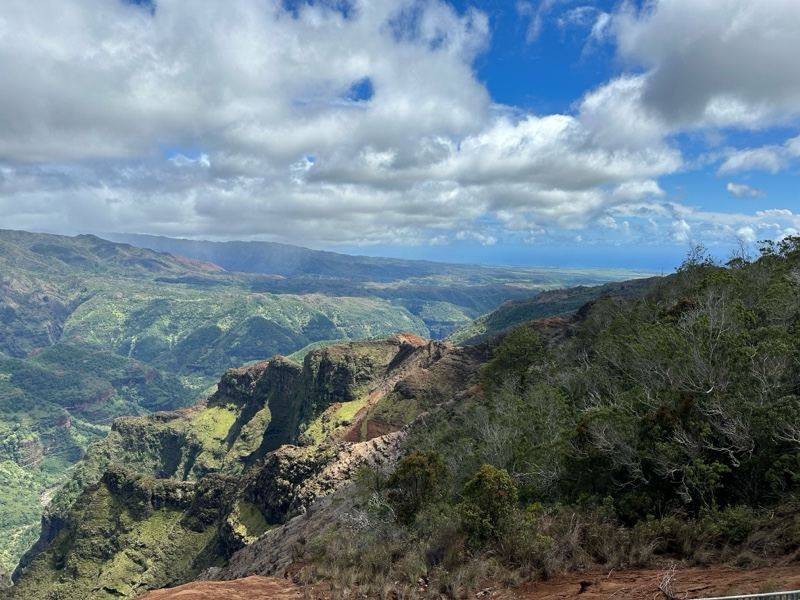 Kauai Valley Overlook Under Clouds