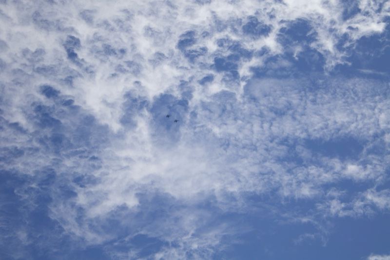 Blue Sky With Scattered White Clouds