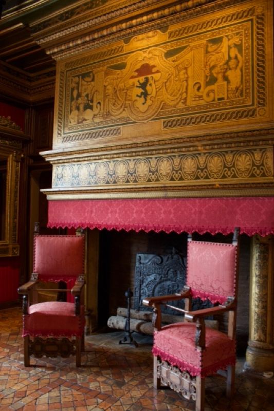Ornate Renaissance Fireplace Interior