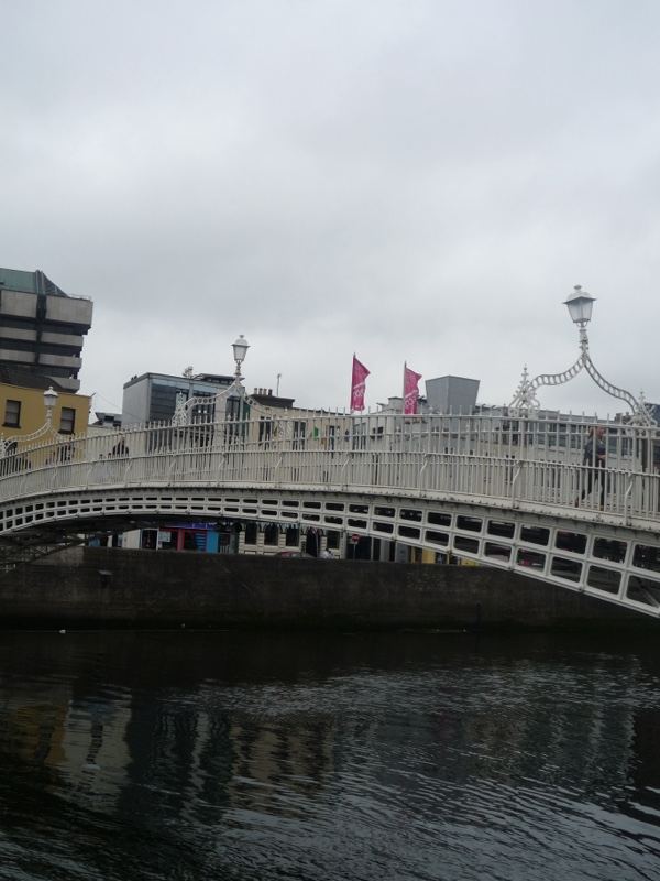 White Bridge Over River in Dublin