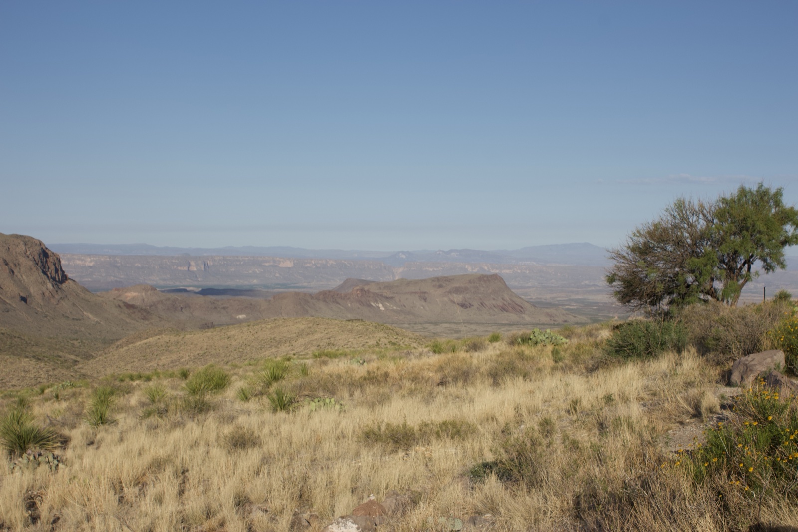 Arid Desert Valley With Distant Mountains