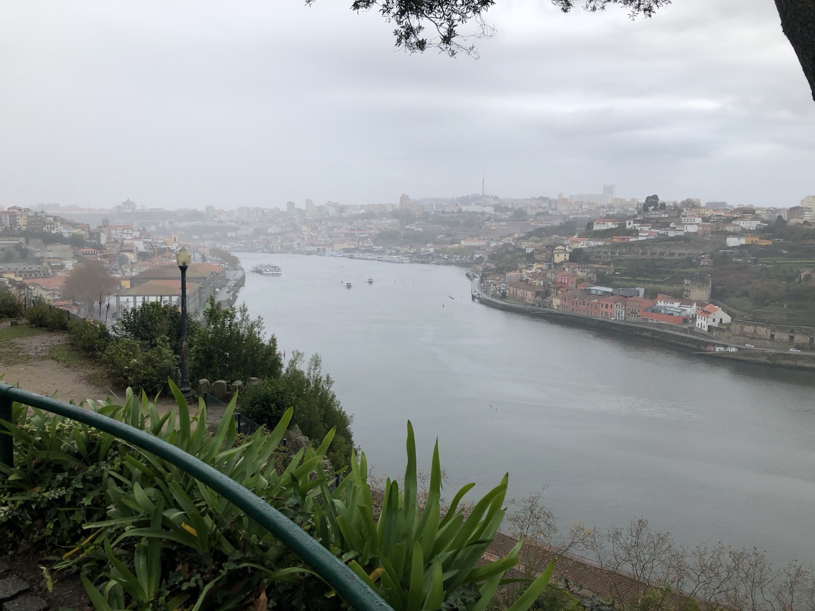 Overcast View of Douro River Porto