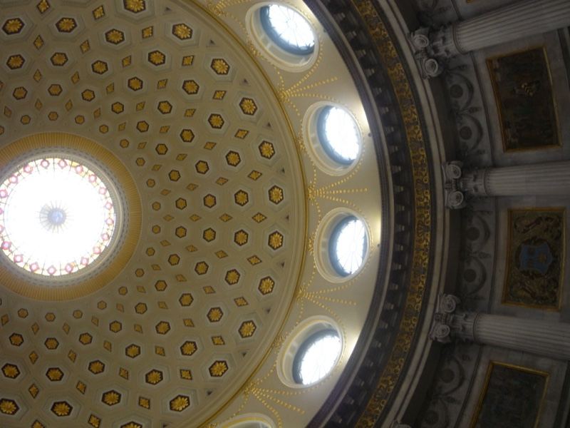 Ornate Dome Interior with Skylights