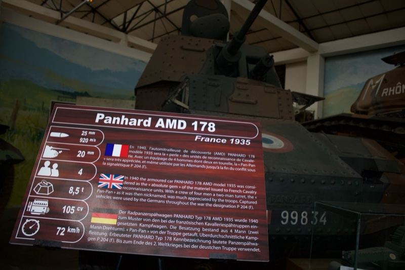 Panhard AMD 178 Museum Display Plaque