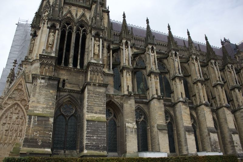 Gothic Cathedral Facade Detail