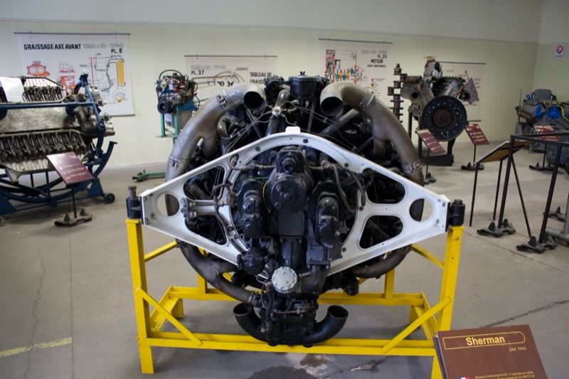 Radial Aircraft Engine Museum Display