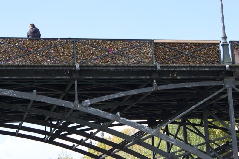Iron Bridge Covered With Love Locks