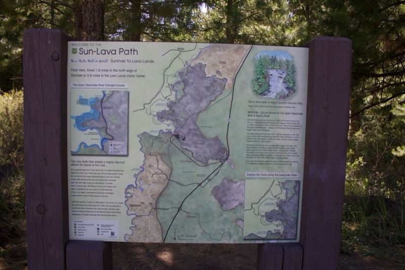 Sunriver Path Trail Map Signboard