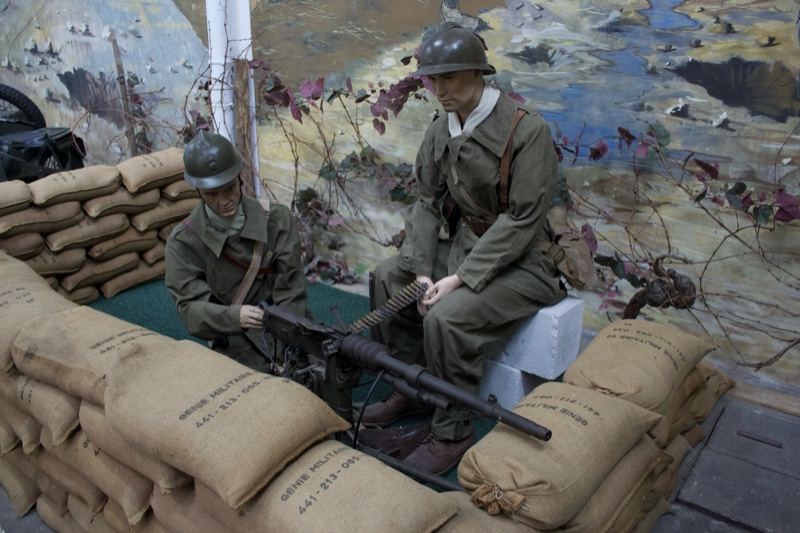 WWII Soldiers Diorama with Sandbags