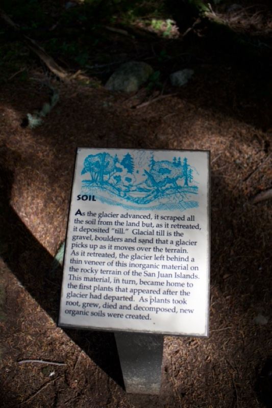 Glacier Soil Informational Sign