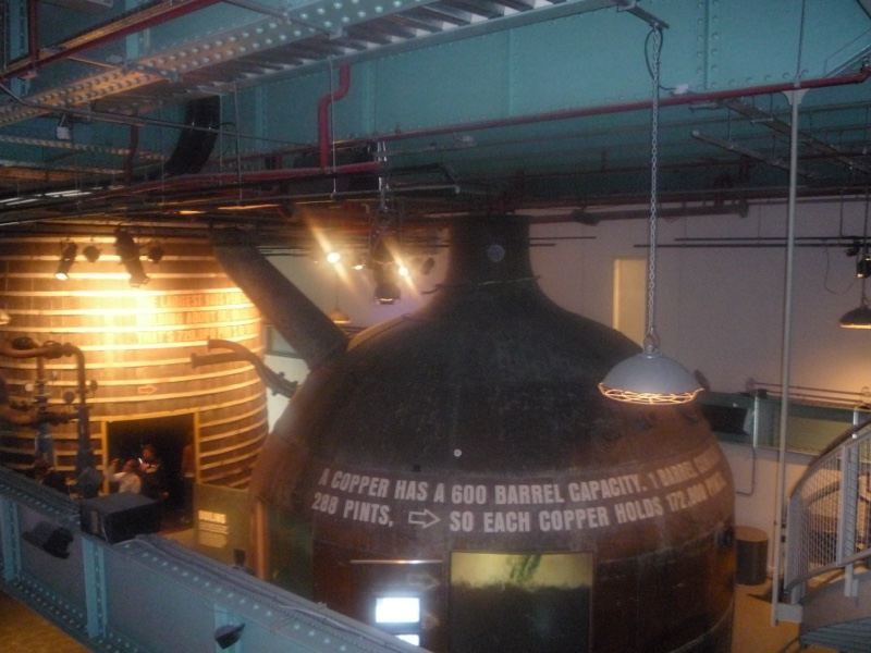 Copper Pot Still in Distillery Interior