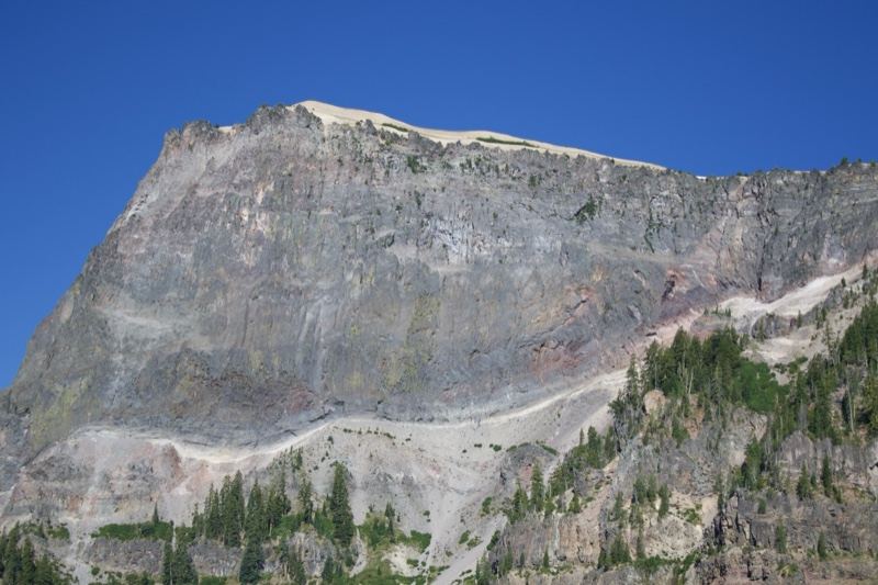 Rocky Mountain Face Under Clear Sky