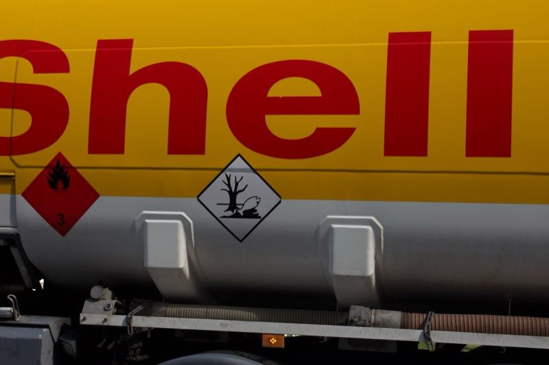Shell Hazardous Fuel Tanker Close-up