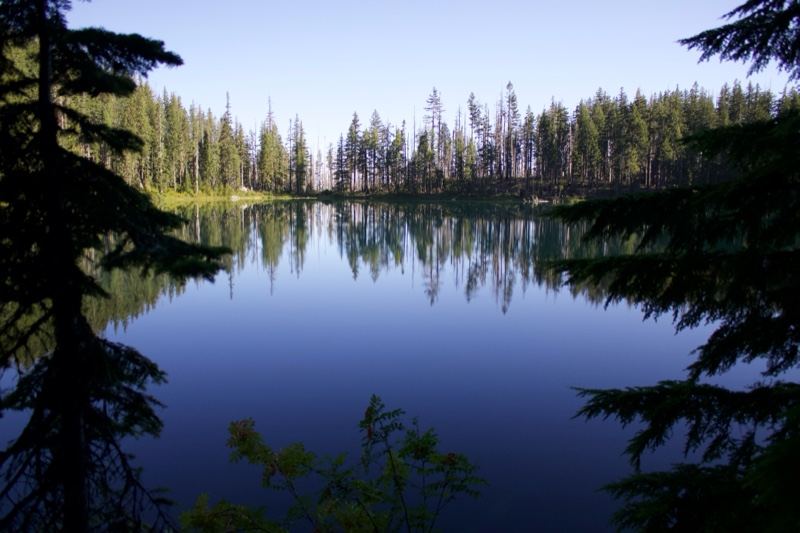 Serene Mountain Lake Reflection