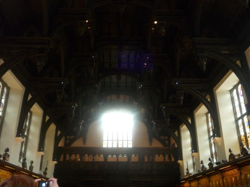Gothic Hall Interior with Hammerbeam Roof