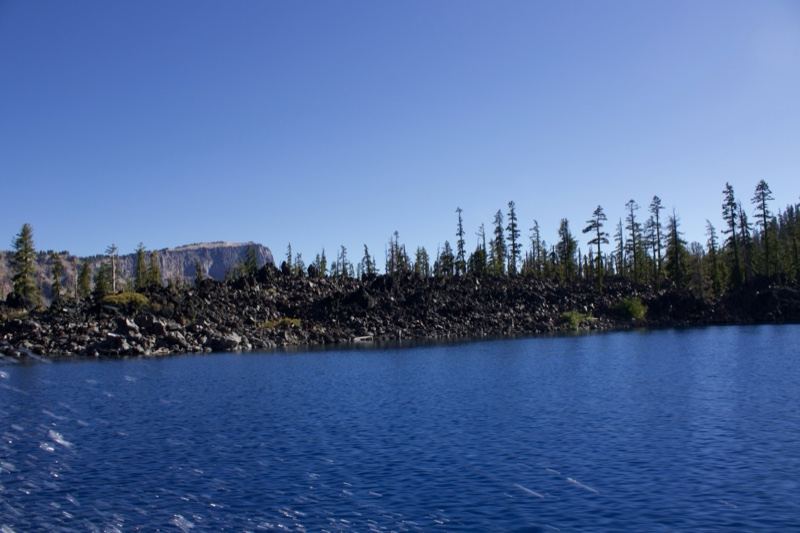 Alpine Lake With Rocky Shore