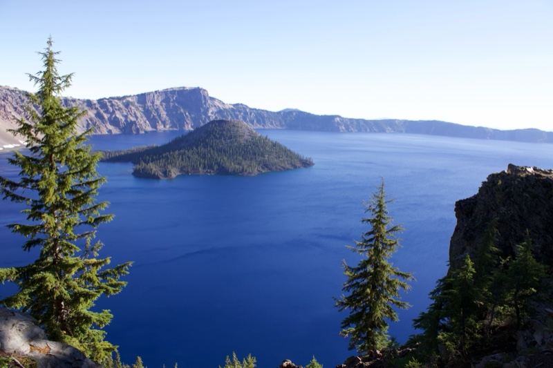 Crater Lake with Wizard Island View