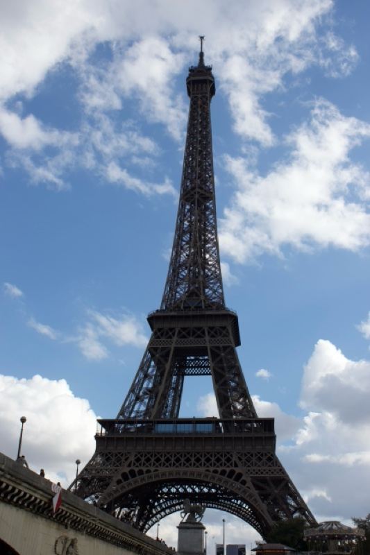 Eiffel Tower Against Blue Sky