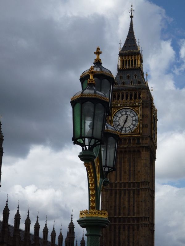 Big Ben Tower with Street Lamp