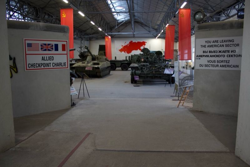 Checkpoint Charlie museum exhibit hall