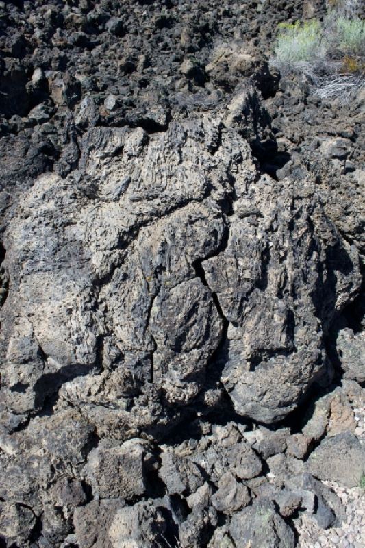 Rugged Volcanic Basalt Rock Formation