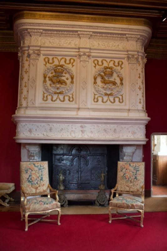 Ornate Renaissance Fireplace Interior