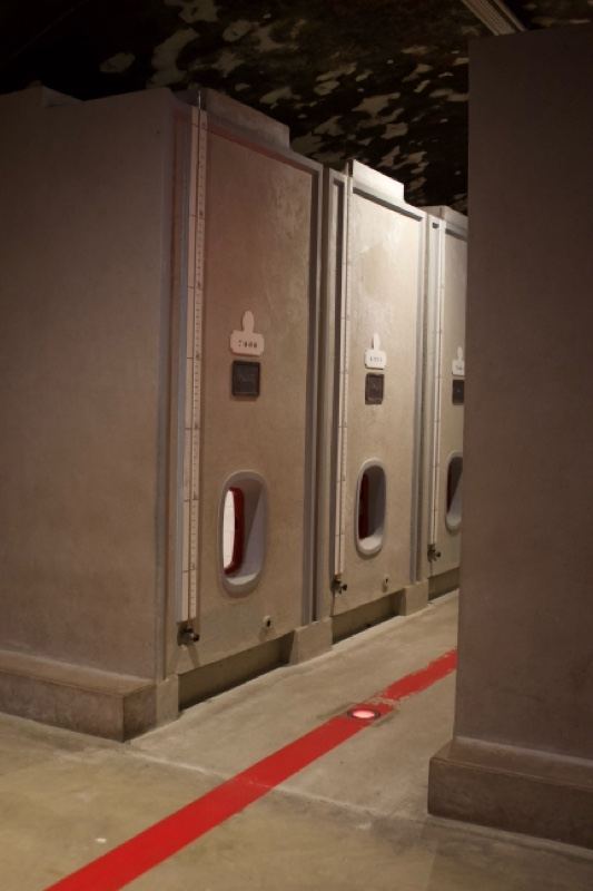 Industrial Wine Fermentation Tanks Corridor
