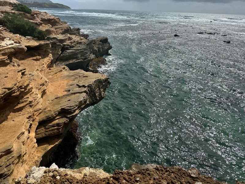 Rugged Coastal Cliffs Over Ocean
