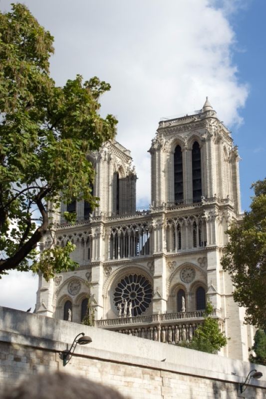 Notre Dame Cathedral West Facade Paris