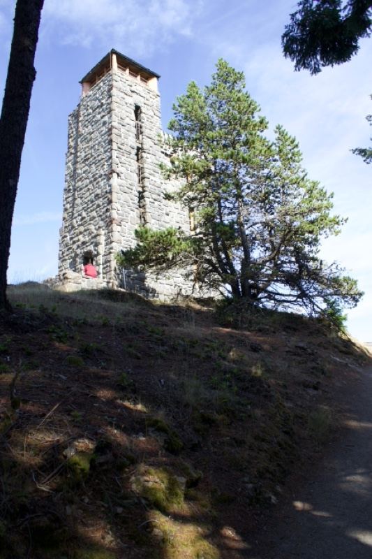 Stone Tower on Grassy Hill