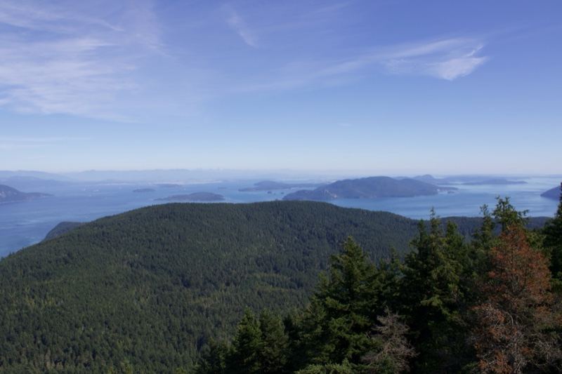 Forested Mountain Overlooking Islands
