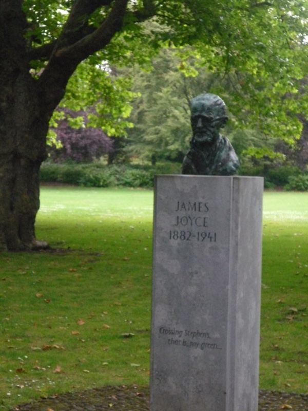James Joyce Statue in Park
