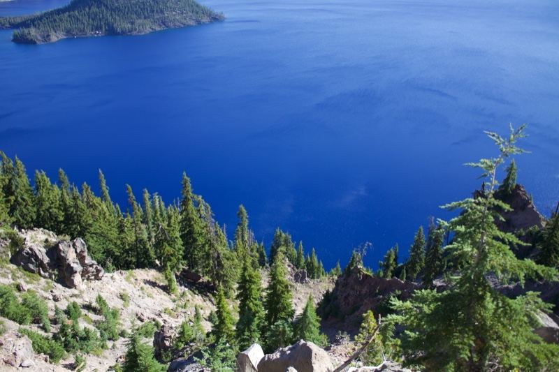 Crater Lake Overlook with Wizard Island