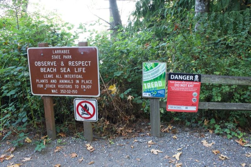 Observatory Park Beach Warning Signs