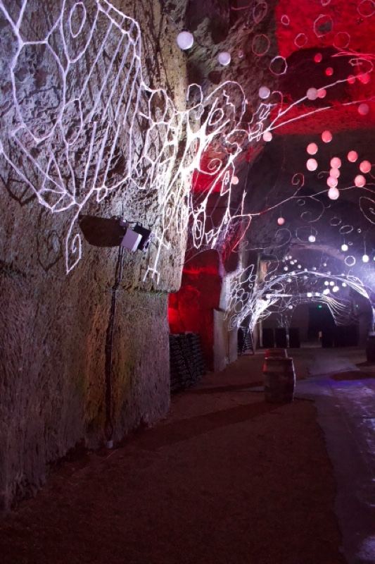 Illuminated Underground Tunnel Installation