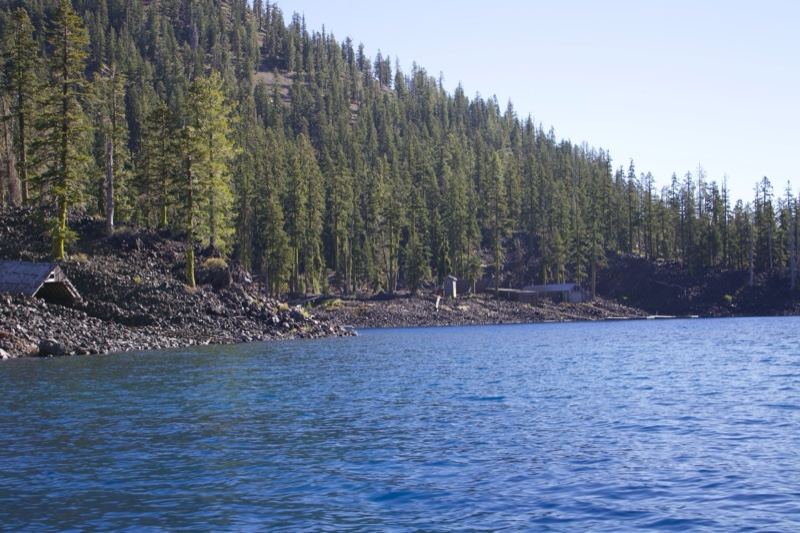 Forested Lake Shore Mountain View