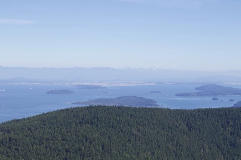 Coastal Islands View From Forested Ridge
