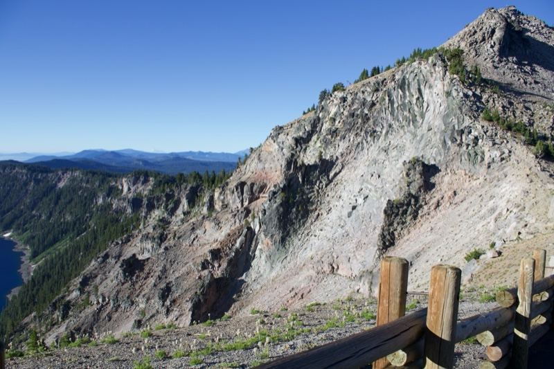 Rugged Mountain Ridge Overlooking Lake