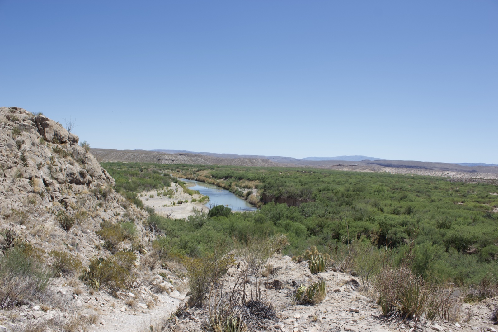 Desert River Valley Landscape