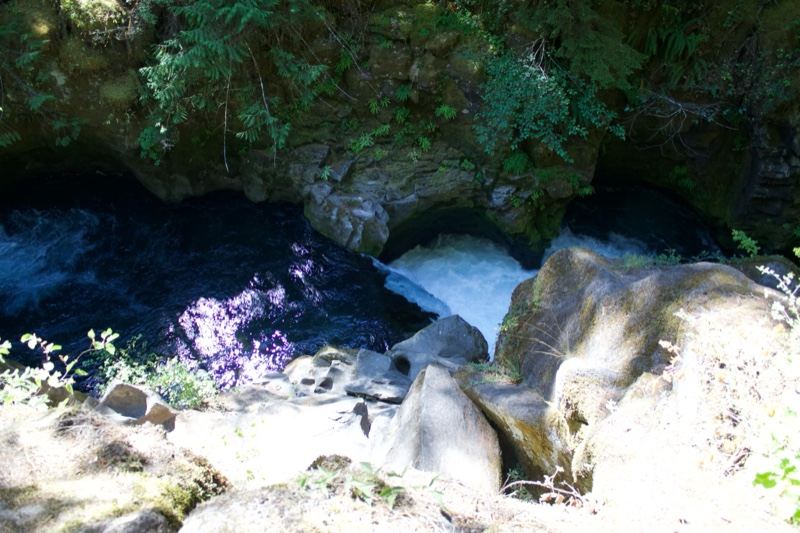 Rocky gorge waterfall stream