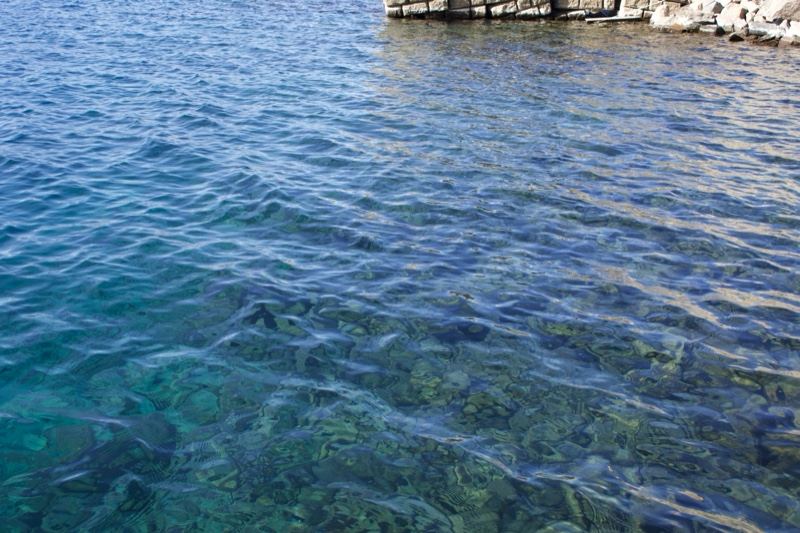 Clear Turquoise Coastal Water Near Rocks