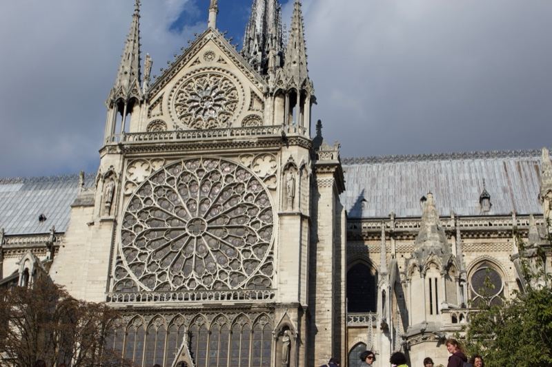 Notre-Dame Cathedral Facade Rose Window