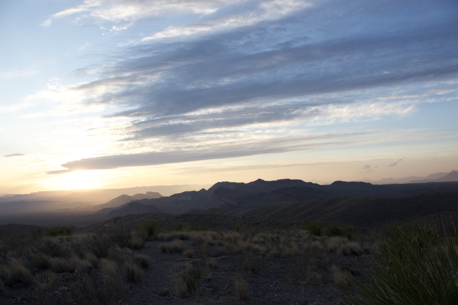 Desert Mountains at Sunset
