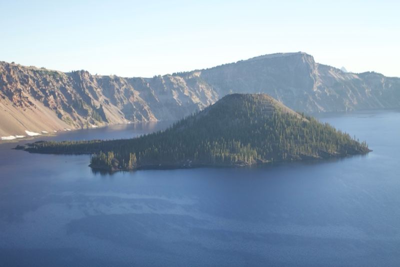 Wizard Island in Crater Lake Oregon